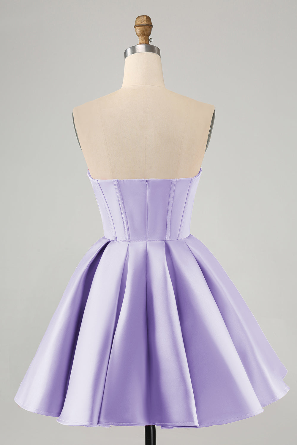 Cute Fuchsia A Line Sweetheart Corset Mini Dress with Beading