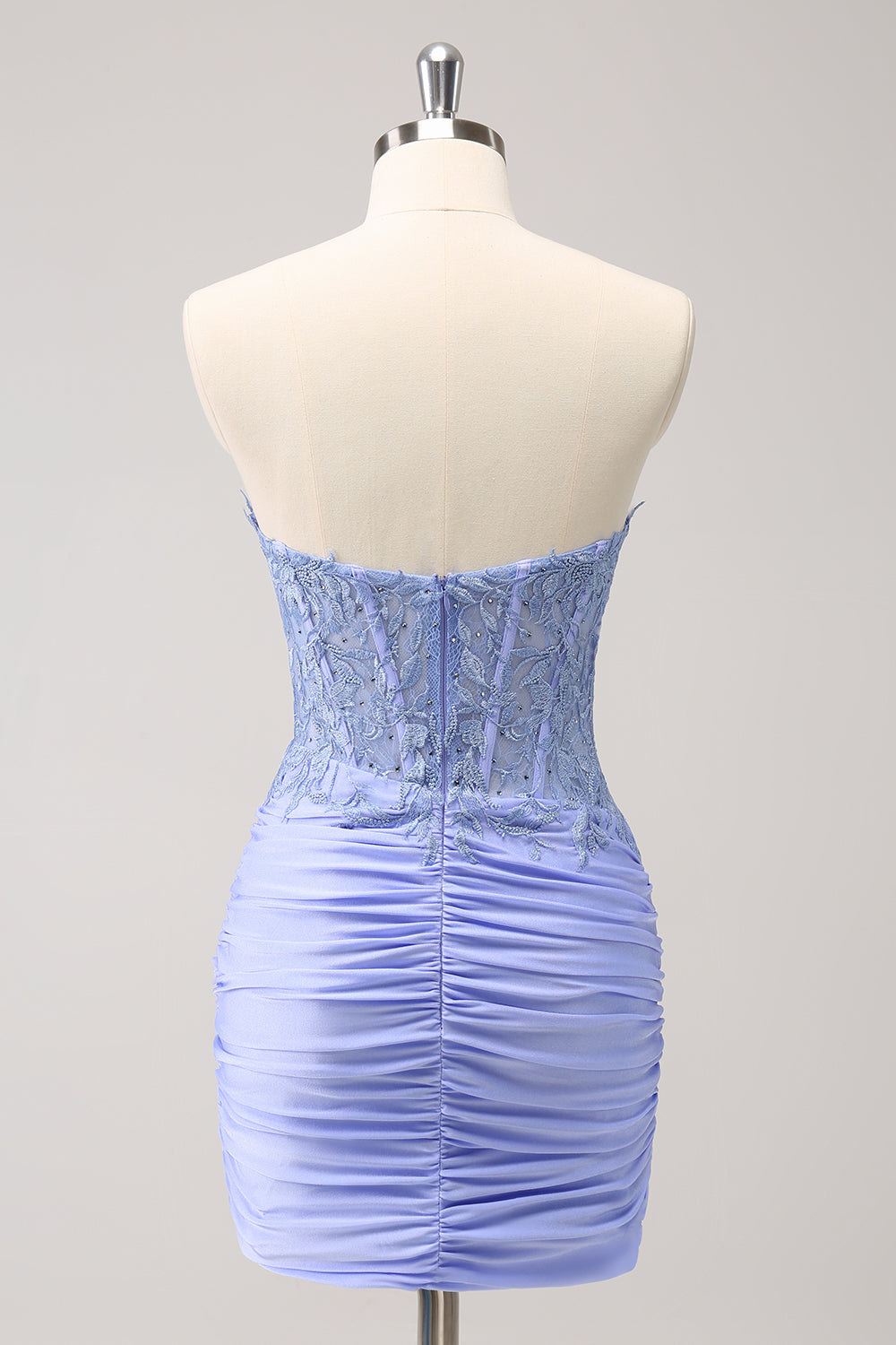 Fuchsia Sweetheart Corset Tight Homecoming Dress with Beading