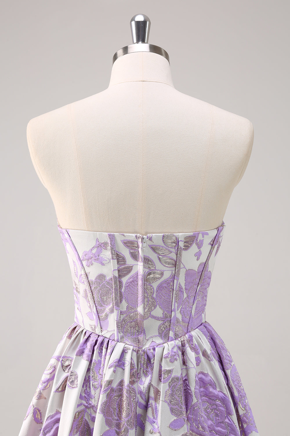 Cute Blue A-Line Sweetheart Brocade Corset Long Prom Dress