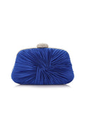Luxury Royal Blue Pleated Handbag