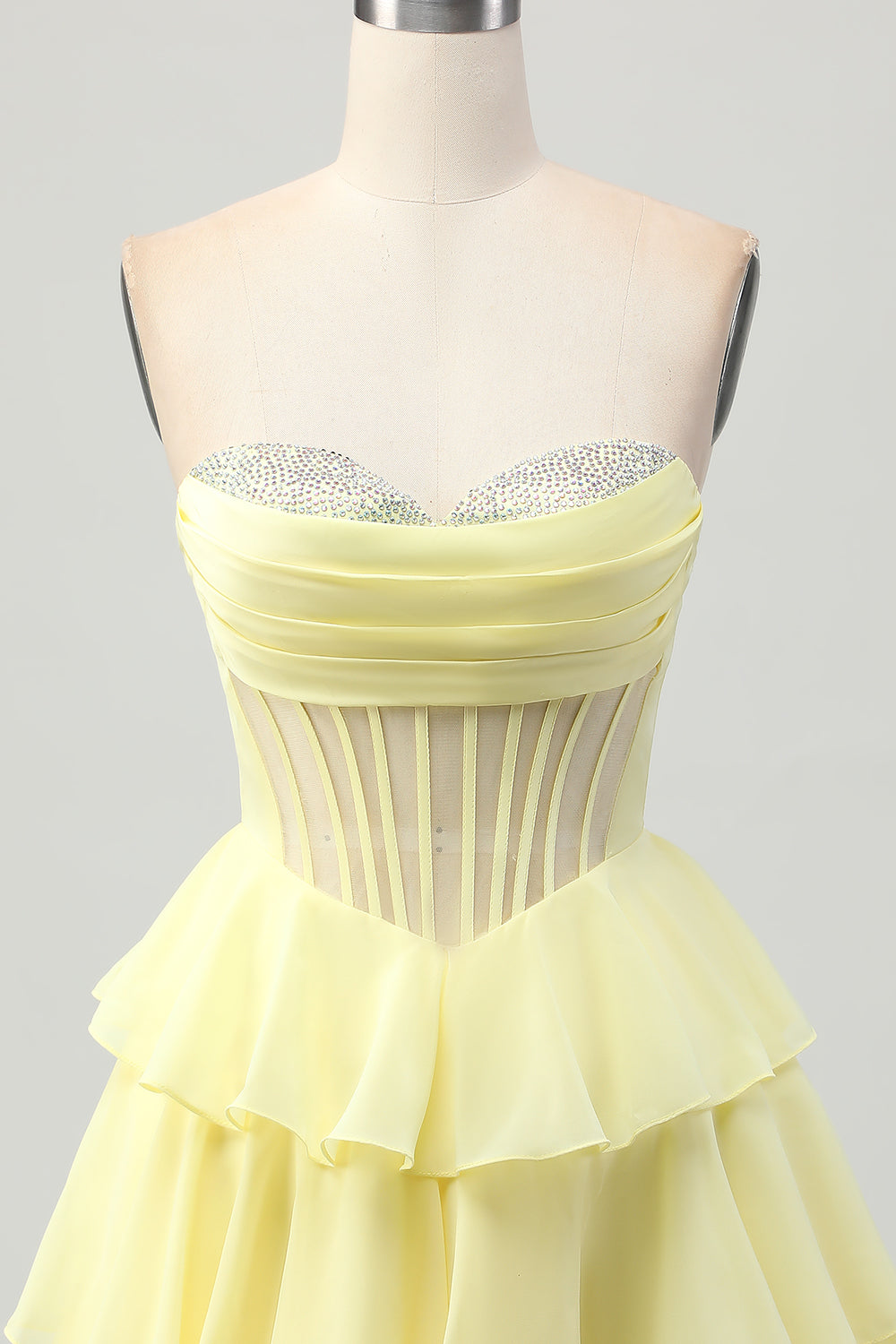Corset Sweetheart A Line Green Homecoming Dress with Beading