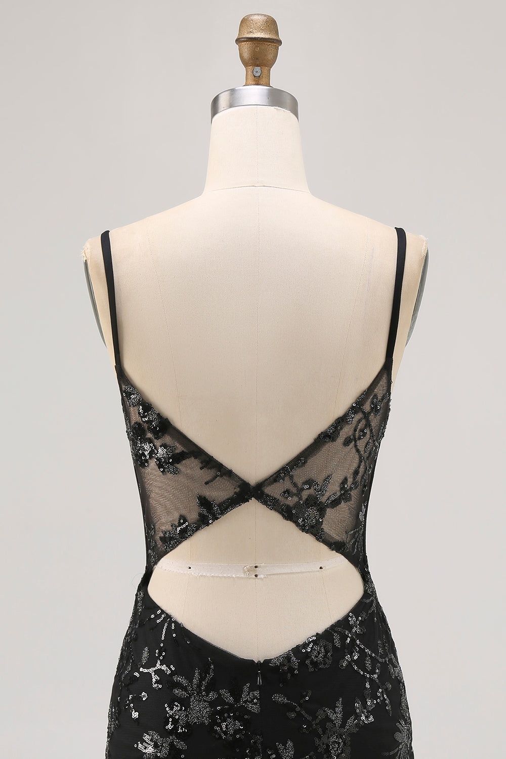 Bodycon Dark Green Cut Out Corset Homecoming Dress with Sequins