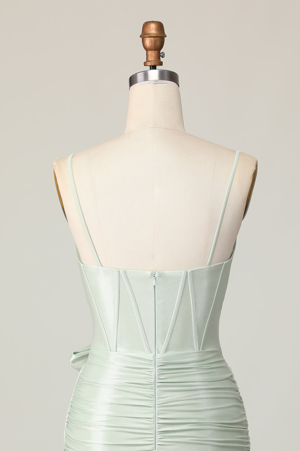 Sage Bodycon Corset Homecoming Dress with Bow