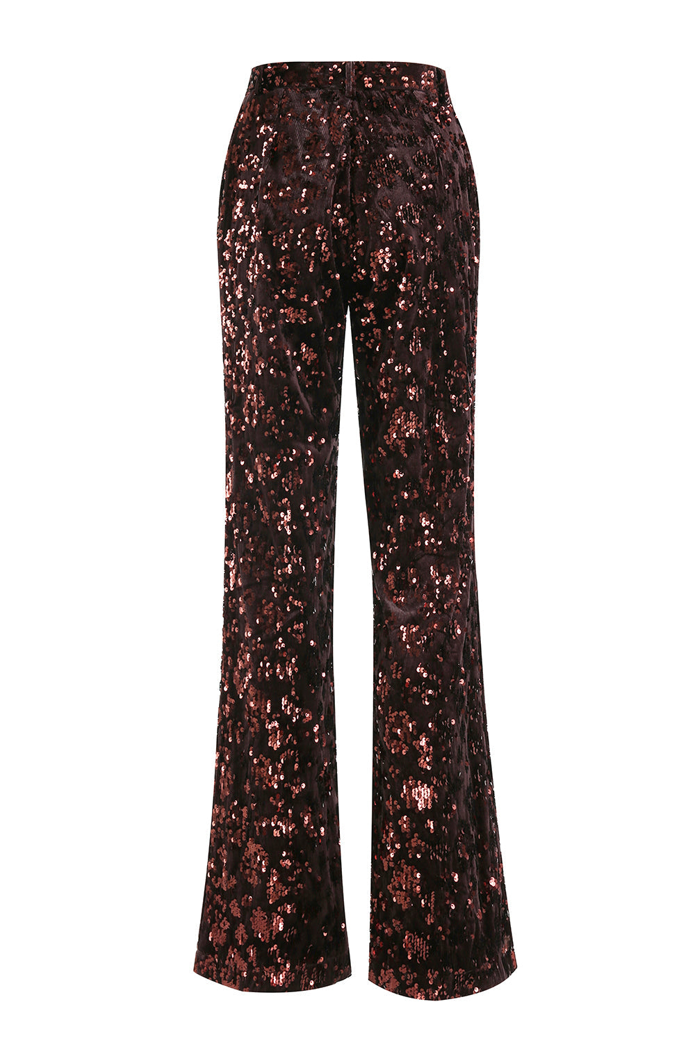 Coffee Sequin 2-Piece Peak Lapel Women Prom Suits With Sash