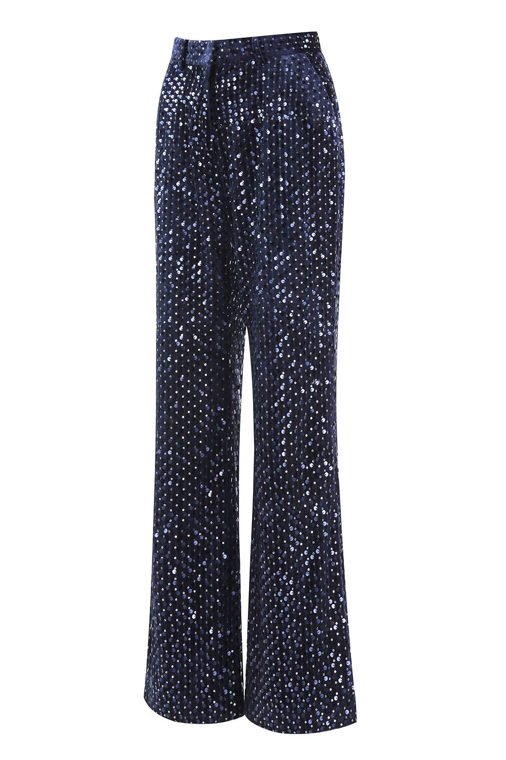 Navy 2-Piece Sequin Double Breasted Women Prom Suits