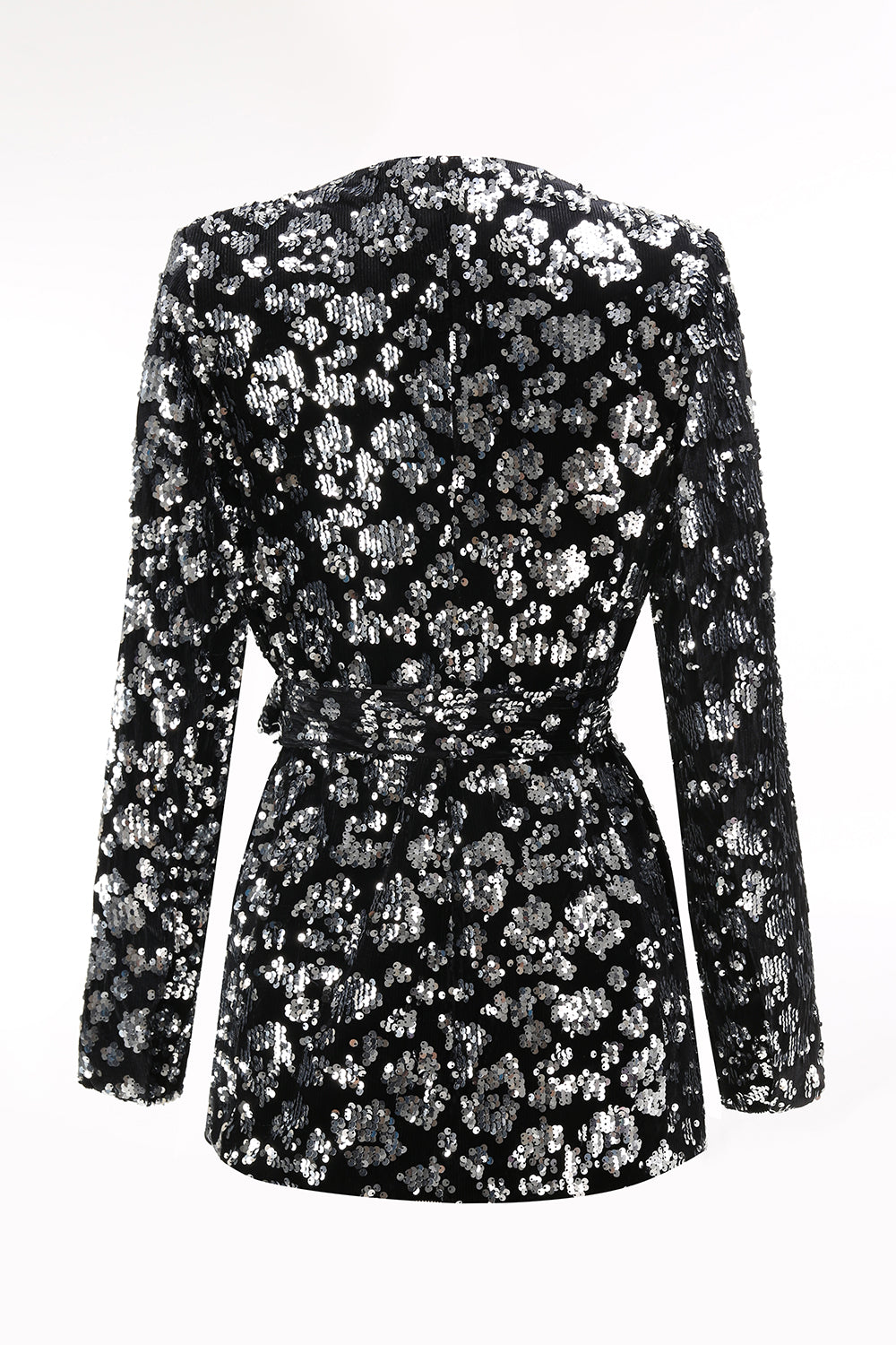 Sparkly 2-Piece Black Peak Lapel Women Prom Suits