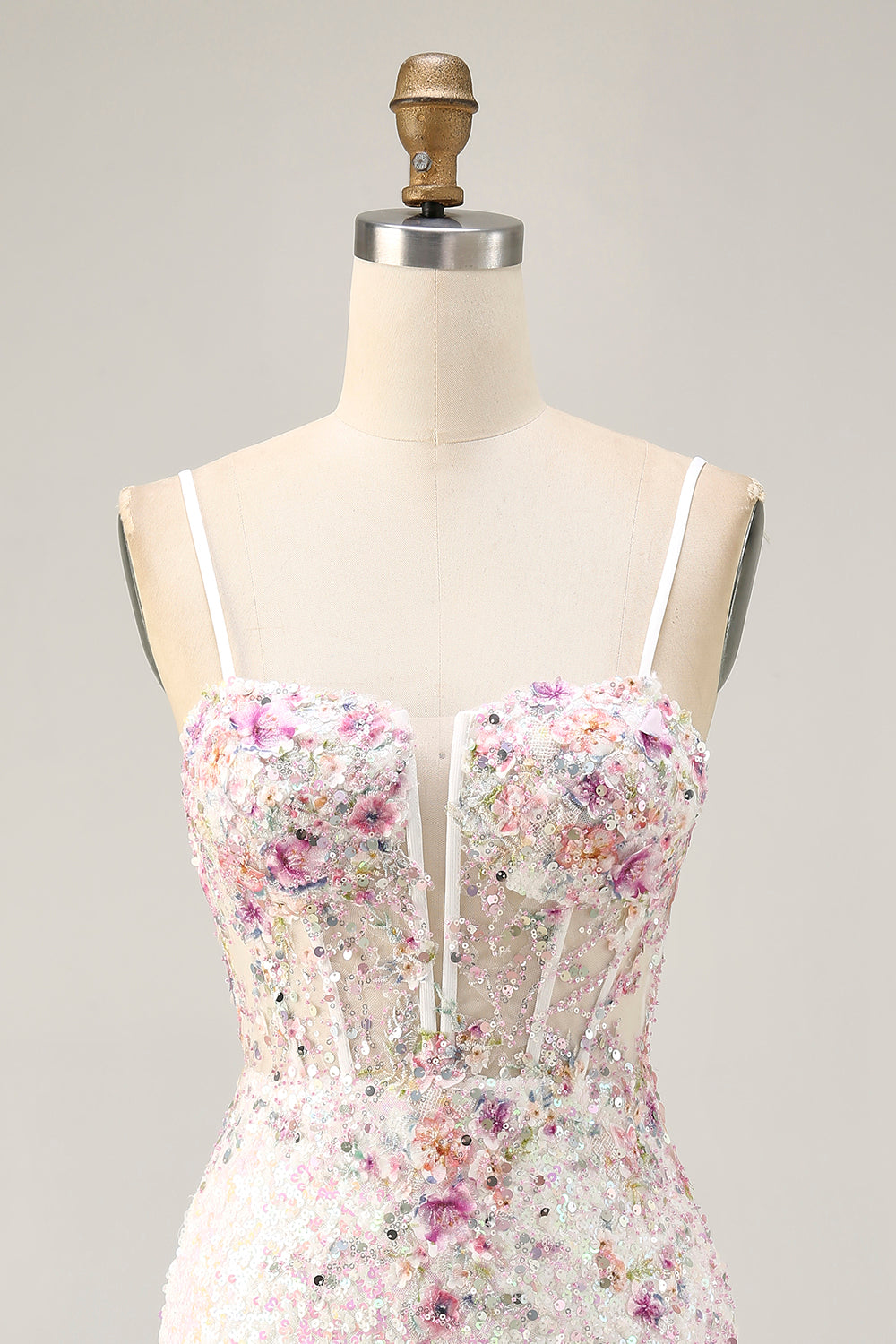 Black Pink Flower Bodycon Homecoming Dress With Sequins