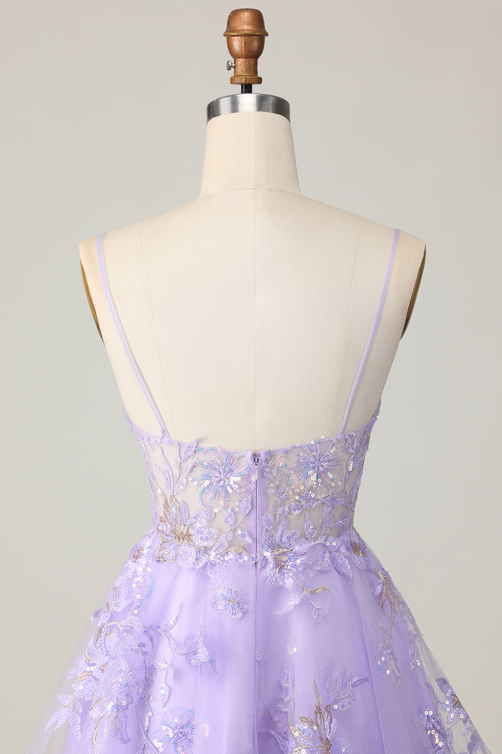 Purple A Line Homecoming Dress with Appliques