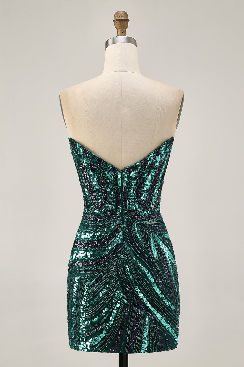 Royal Blue Strapless Bodycon Homecoming Dress With Sequins