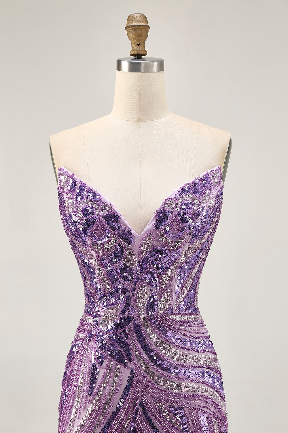 Sparkly Strapless Royal Blue Bodycon Homecoming Dress