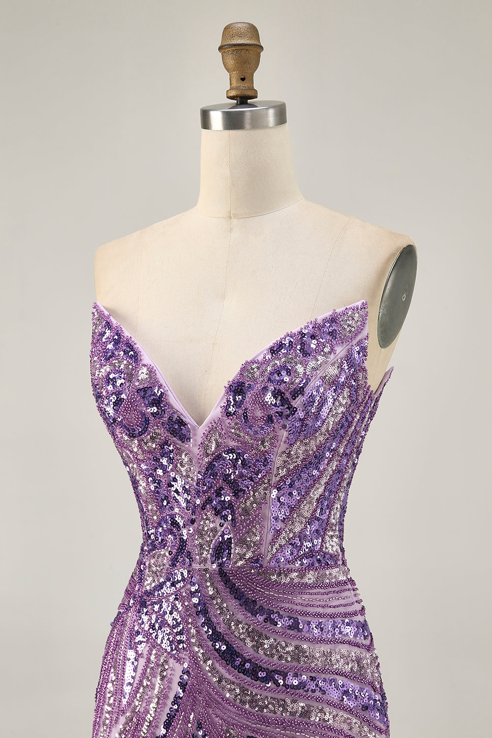 Royal Blue Strapless Bodycon Homecoming Dress With Sequins