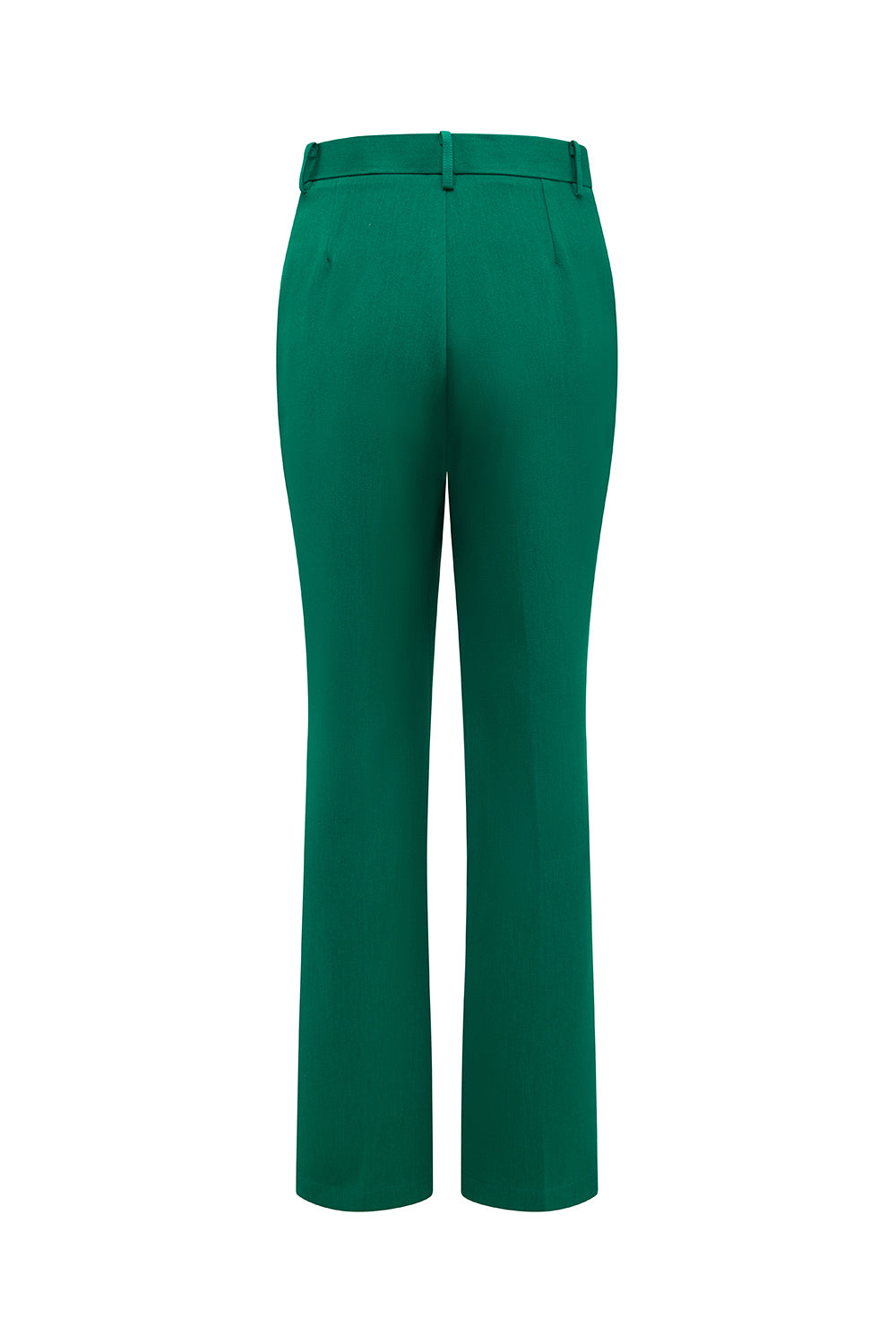 Dark Green Paek Lapel 2-Piece Women Suits With Flare Sleeves