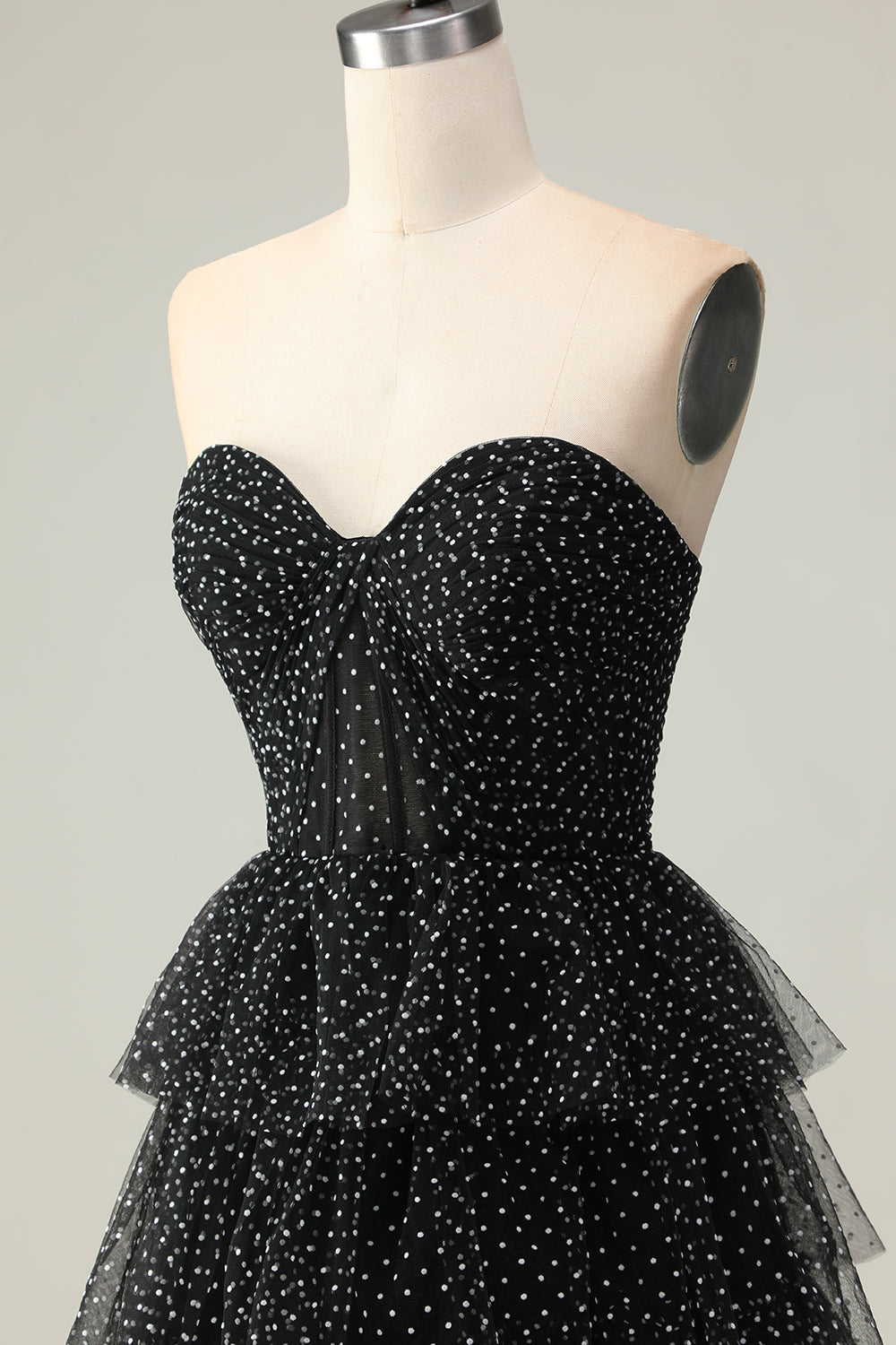 Light Green Sweetheart Corset A-Line Prom Dress With Ruffles