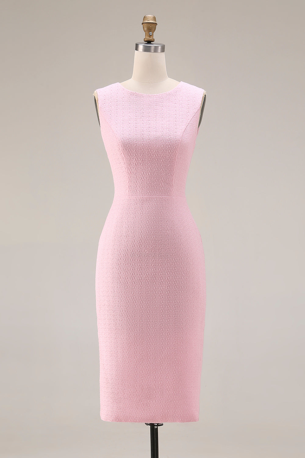 Pink Pencil 2-Piece Tweed Midi Work Dress