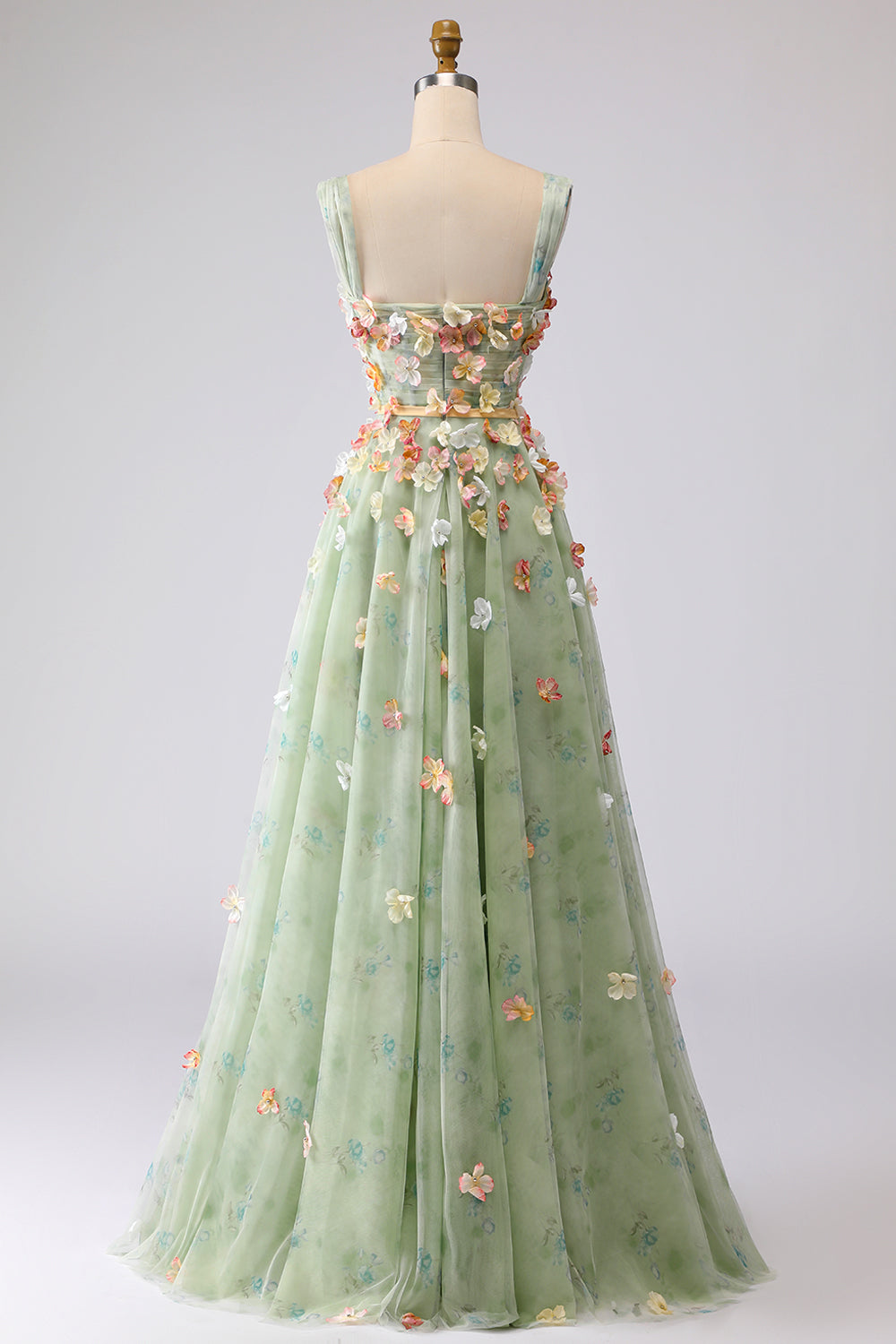 Off the Shoulder Appliqued Champagne A Line Prom Dress