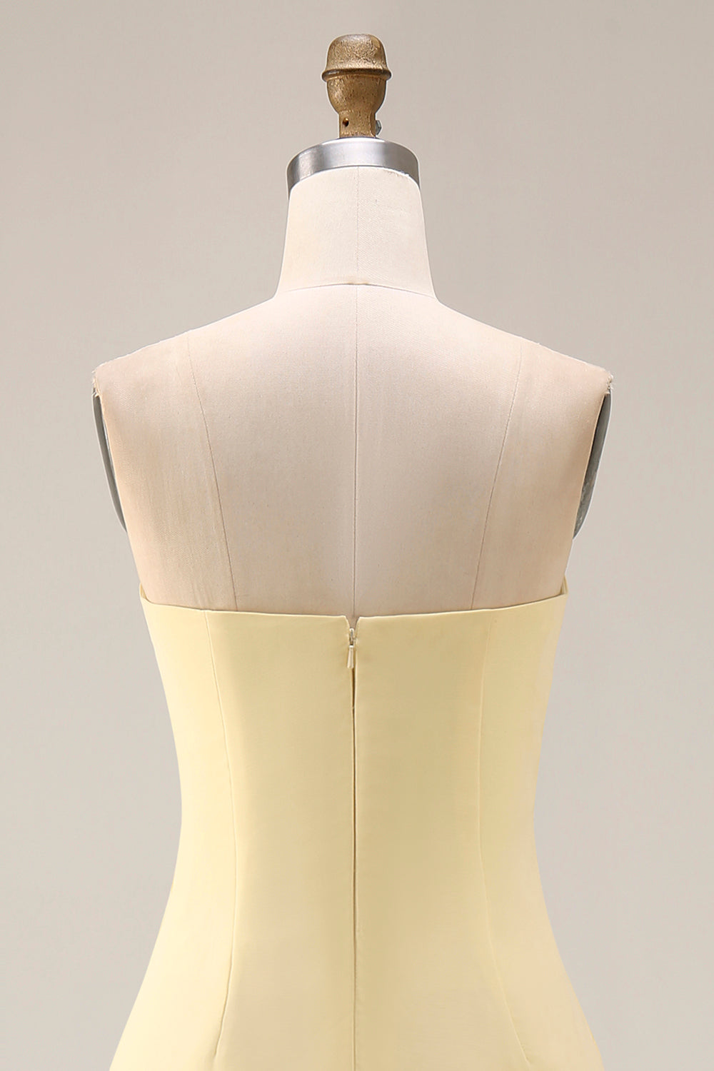 One Shoulder Lemon Sorbet A Line Prom Dress