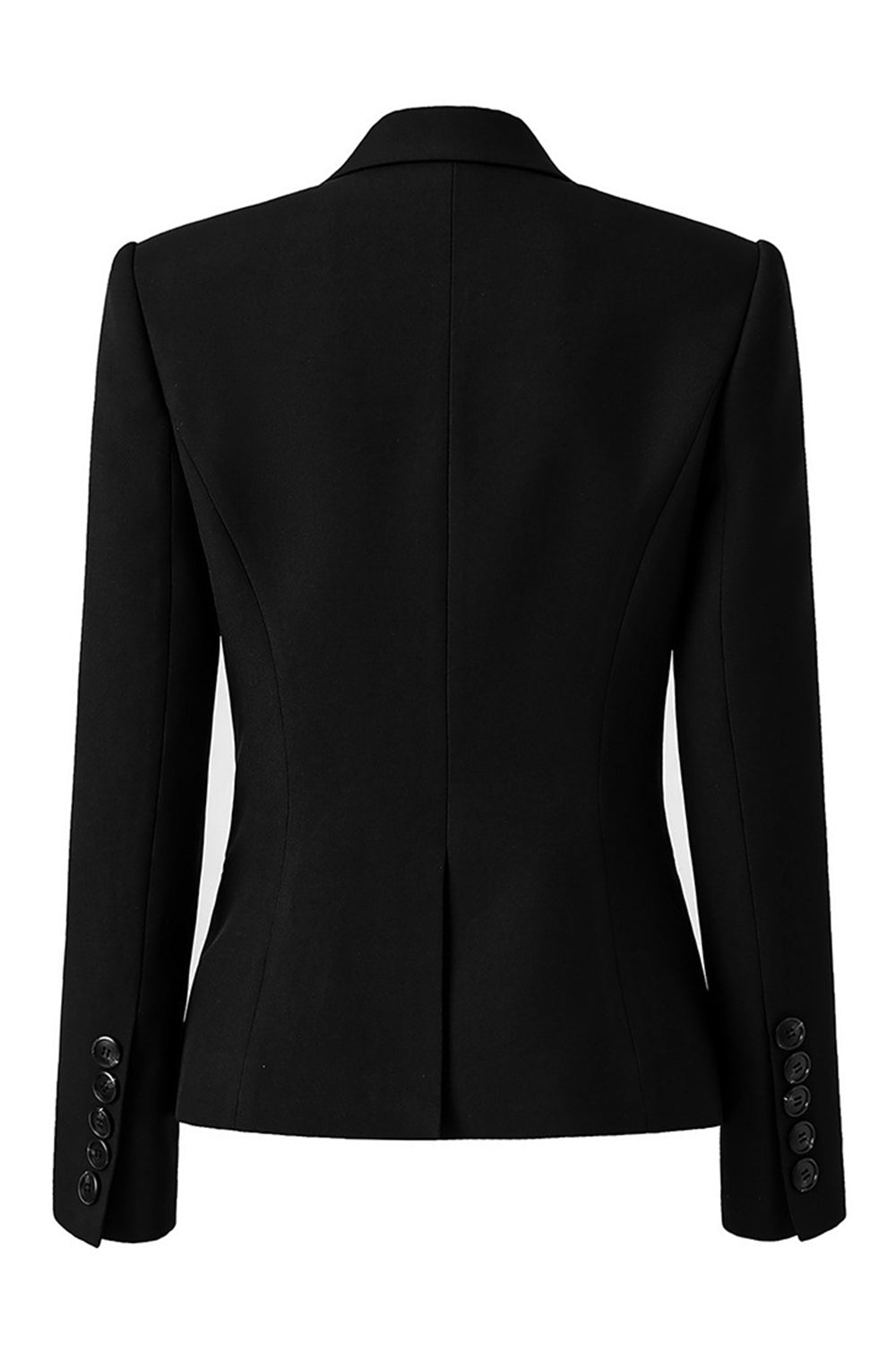 Peak Lapel Black One Button Prom Blazer With Mirrors