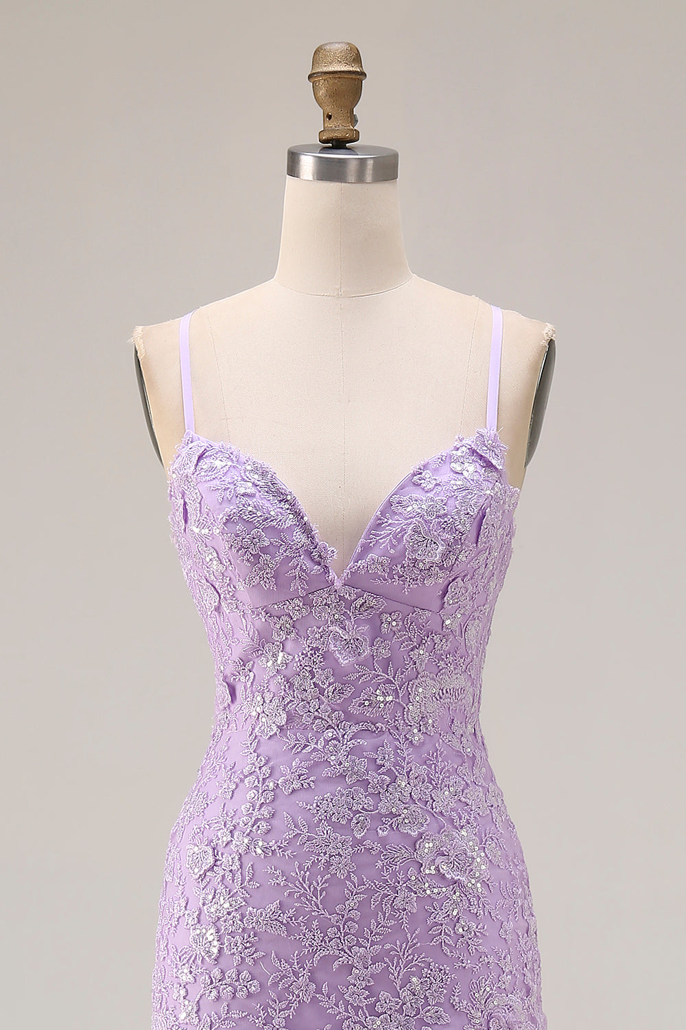 Purple Tiered Maxi Prom Dress with Appliques