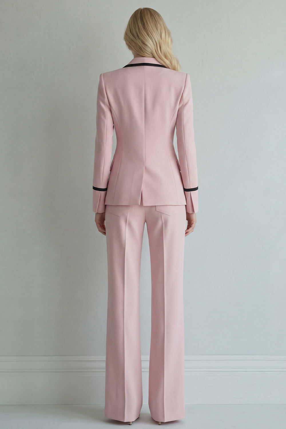 Peaked Lapel Ivory 2 Piece Slim Fit Women Suits