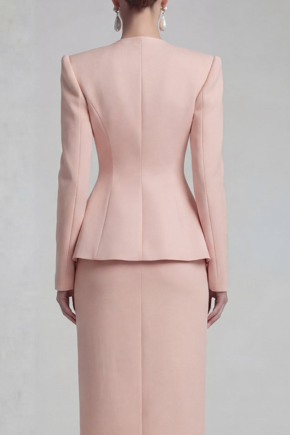Green 2 Piece Single Buckle Bodycon Women Suits