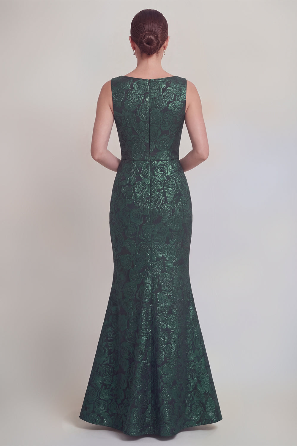 Jacquard Blush Mermaid Sleeveless Mother of the Bride Dress