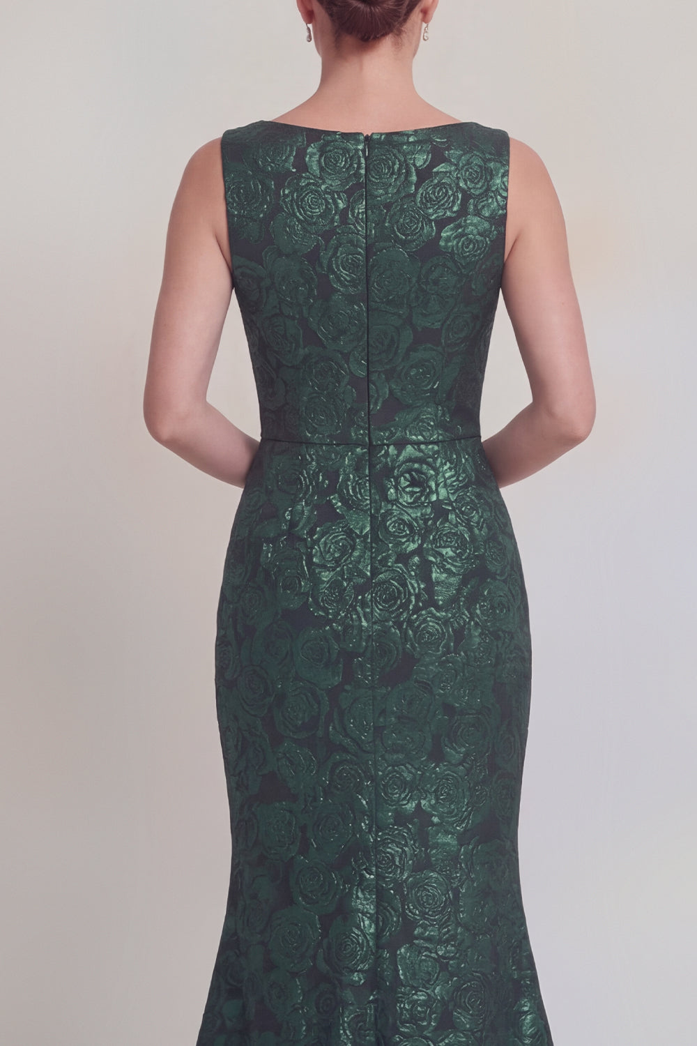 Jacquard Blush Mermaid Sleeveless Mother of the Bride Dress