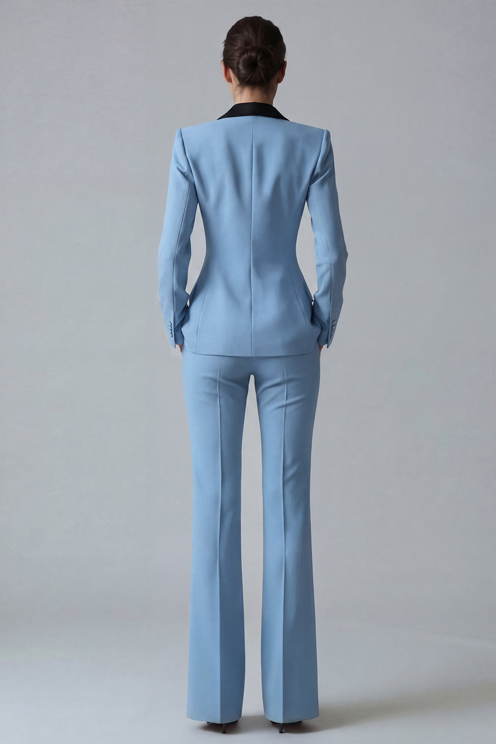 Dark Green Peaked Lapel 2 Piece Classic Women Suits