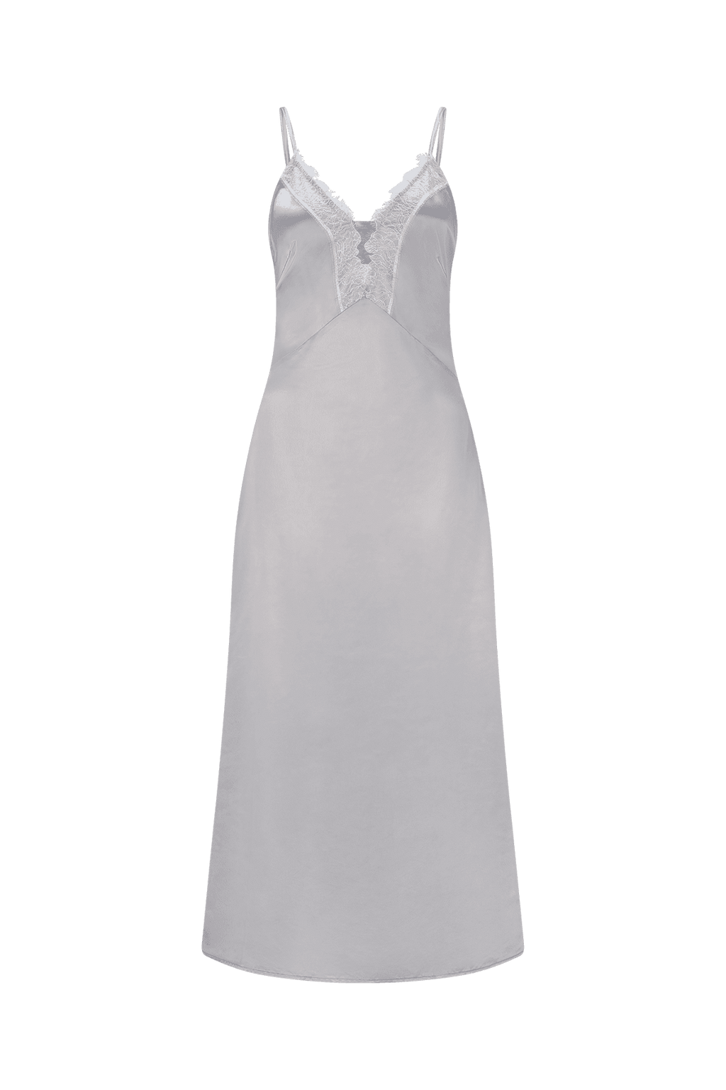 CURAAE Camellia Midi Dress in Silver