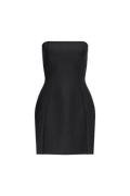 CURAAE Abbey Strapless Mini Dress in Black