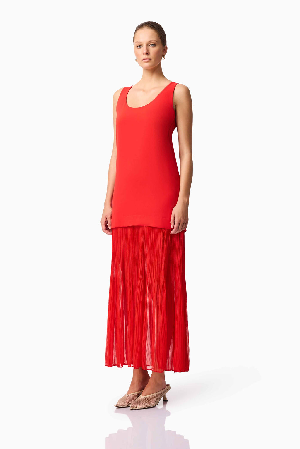 CURAAE Etoile Maxi Dress in Red