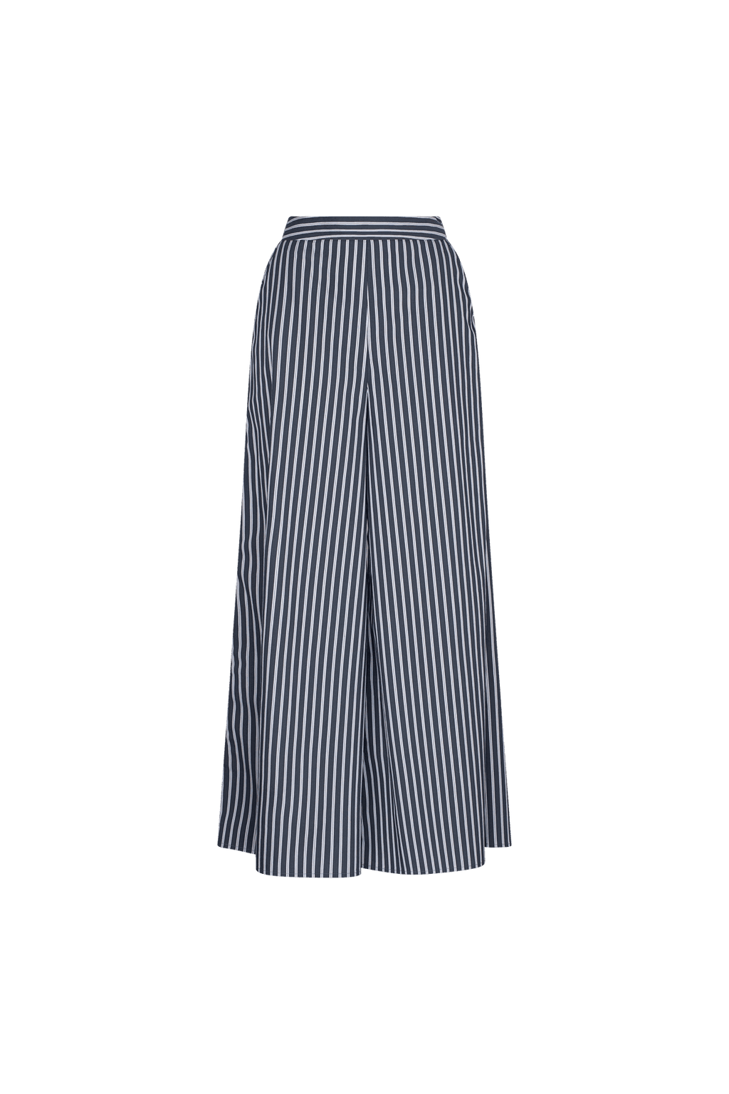 CURAAE Marcy Wide Leg Pants in Navy Stripe