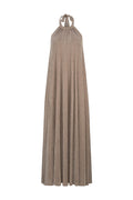 CURAAE Melrose Halter Maxi Dress in Beige