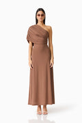 CURAAE Gizelle Maxi Dress in Brown