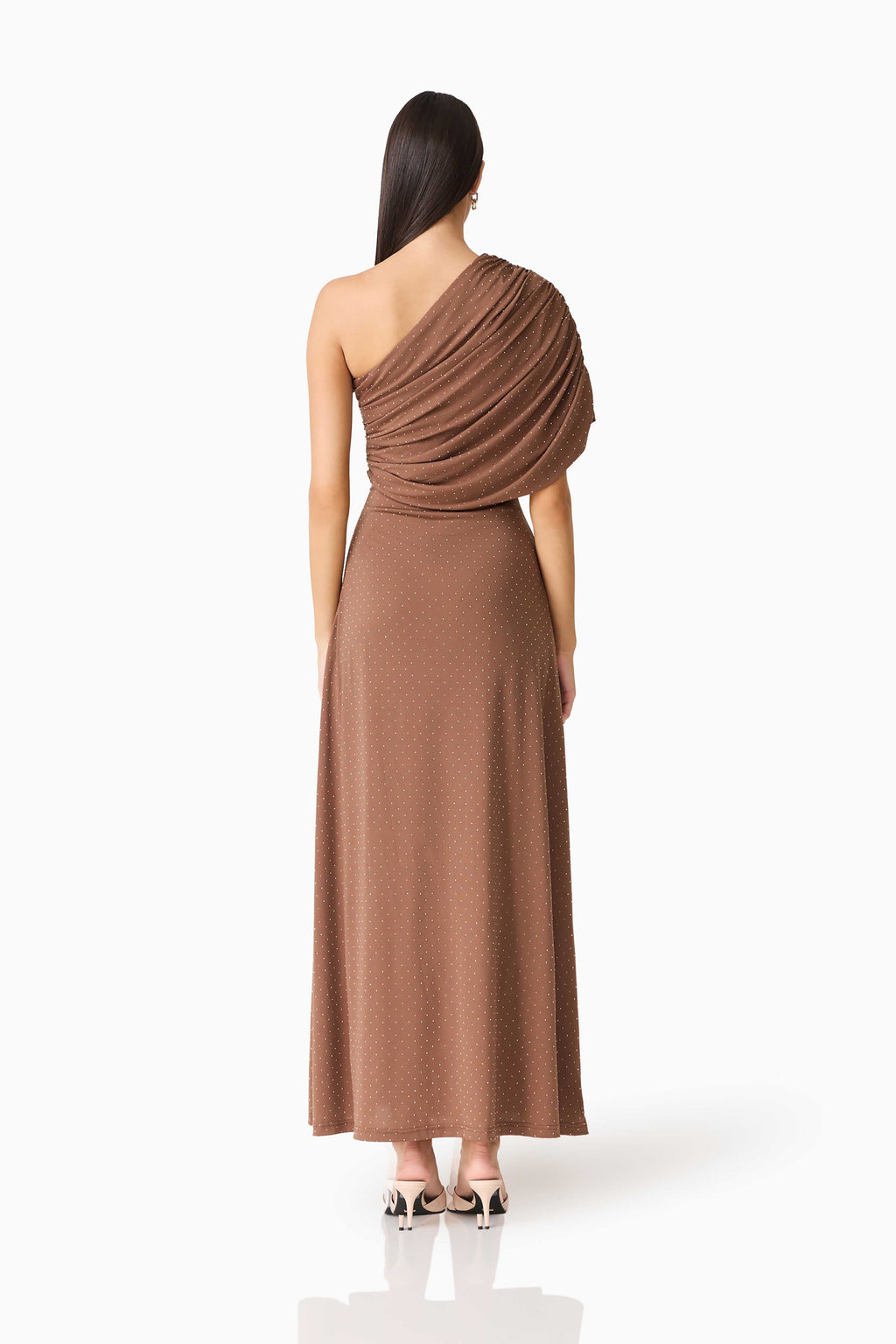 CURAAE Gizelle Maxi Dress in Brown