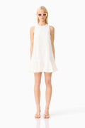 CURAAE Sierra Mini Shift Dress in White