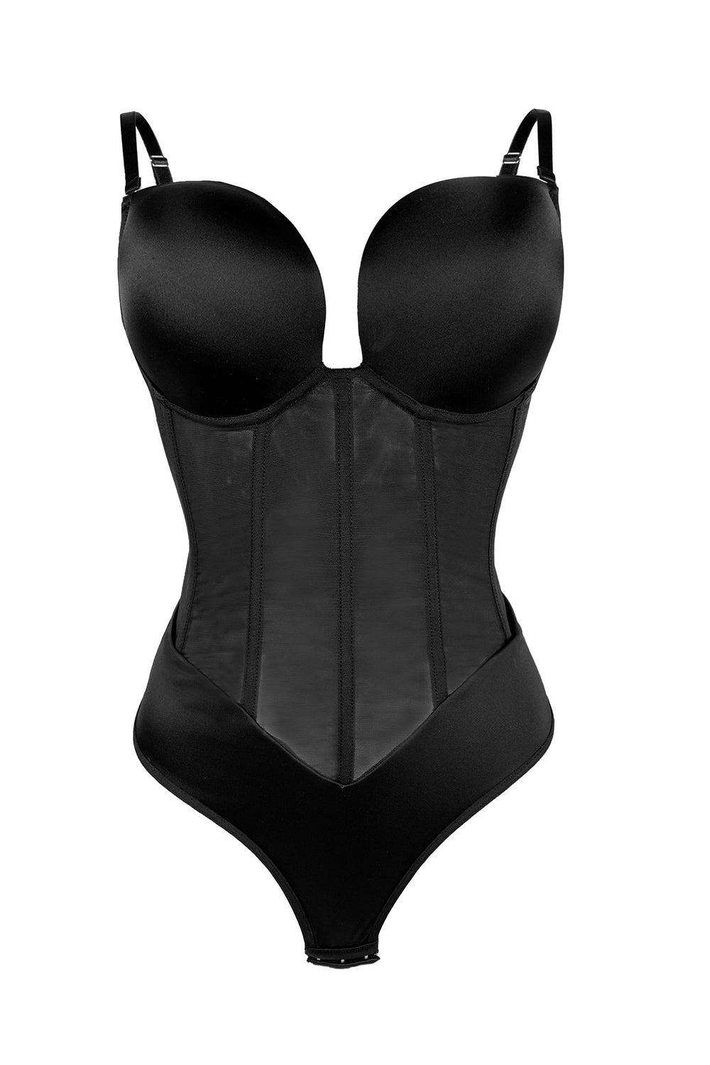Apricot Corset Tummy Control Butt Lifting Bodysuit Shapewear