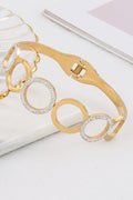Antique Titanium Steel Cutout Round Bracelet