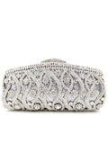 Luxury Rhinestone Party Handbag With Detachable Chain