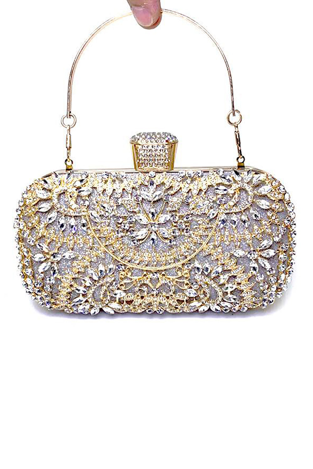 Sparkly Rhinestone Black Evening Party Handbag
