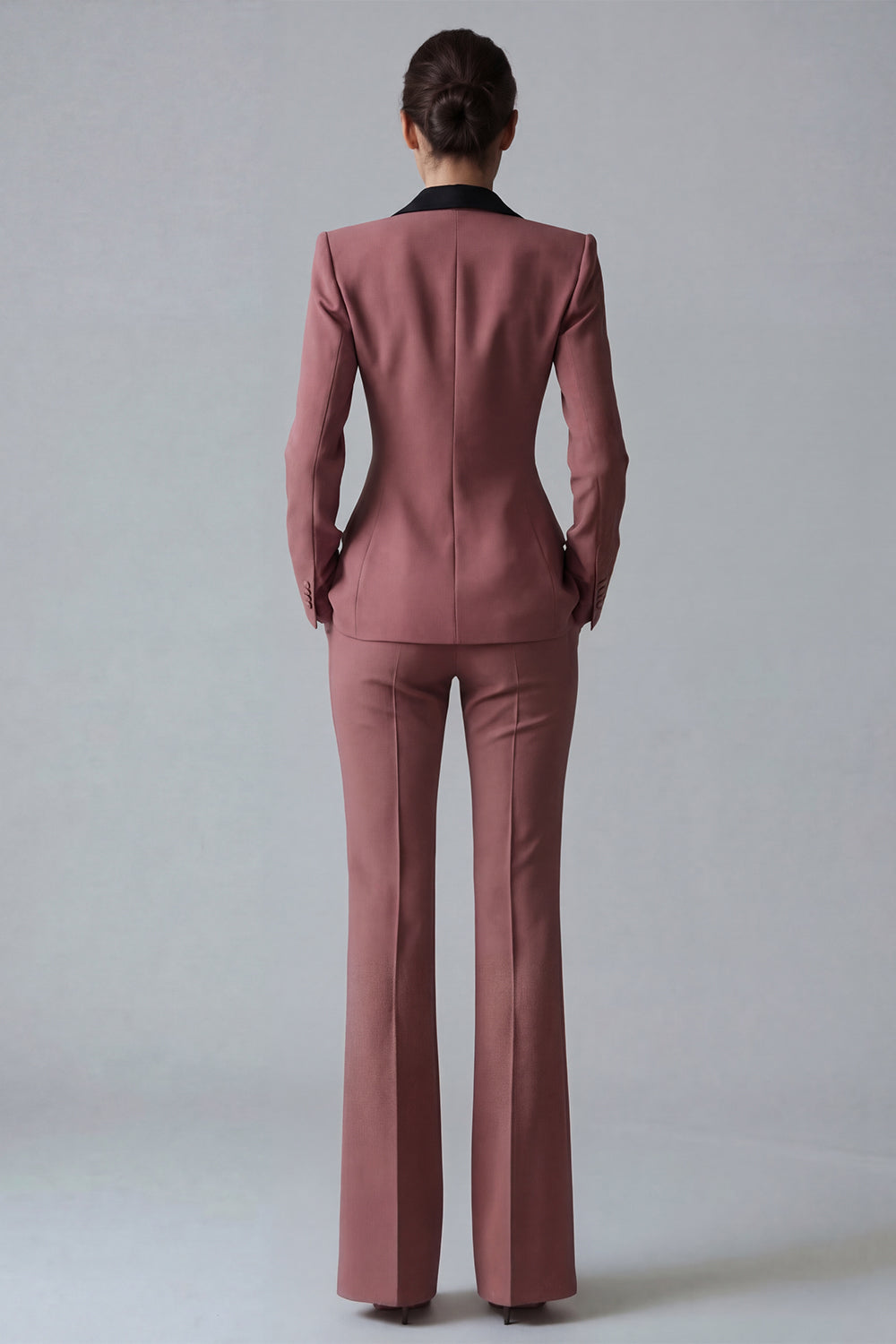 Dark Green Peaked Lapel 2 Piece Classic Women Suits