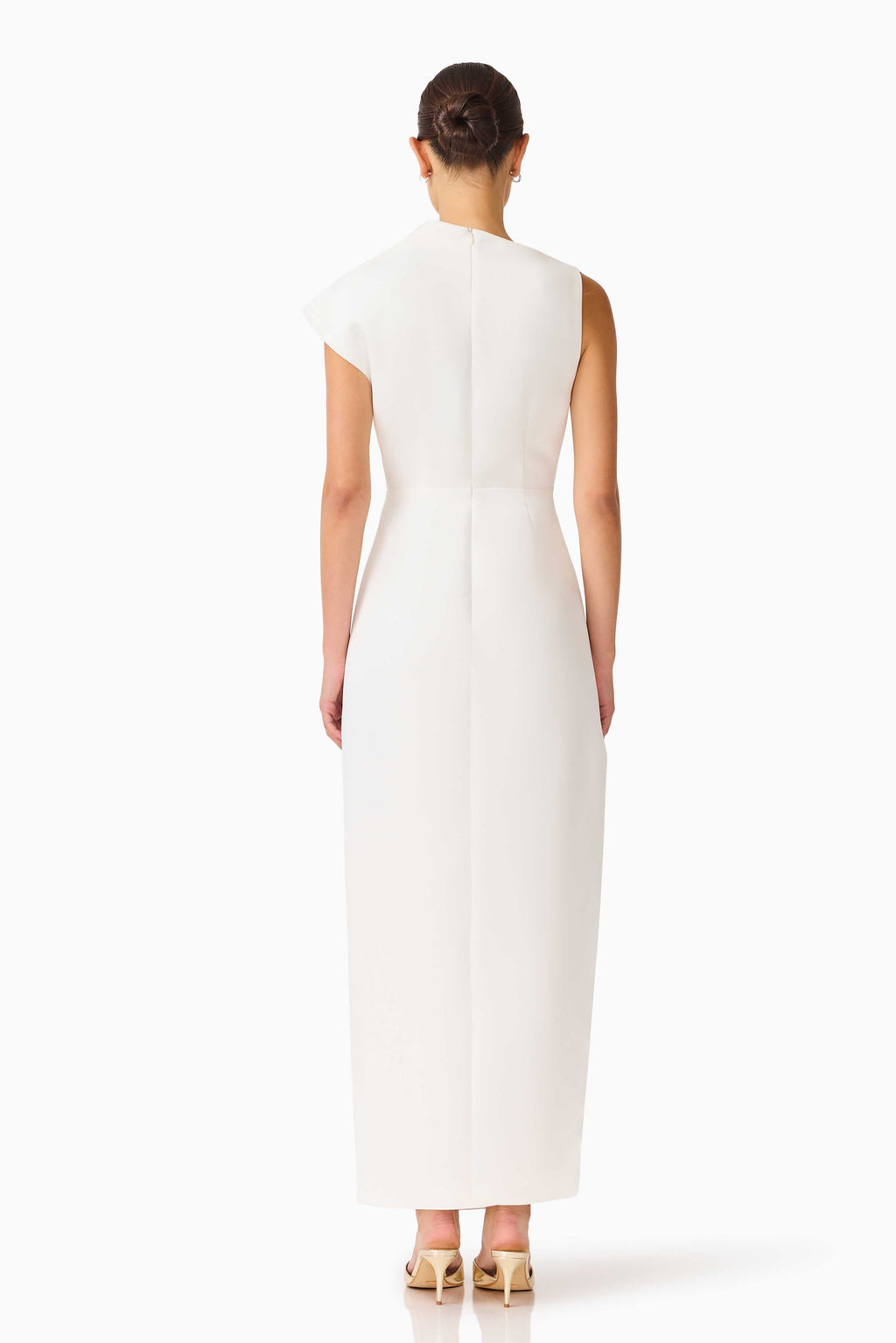 Coralie Maxi Gown in Pearl White