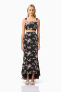 Gaia Floral Set in Black