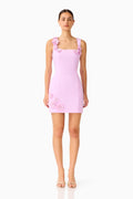 Trompe 3D Mini Dress in Purple