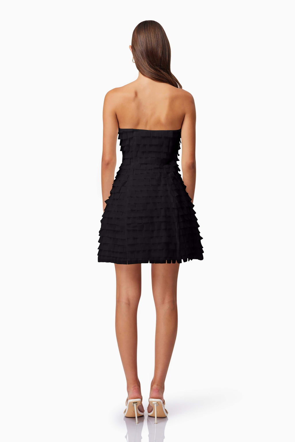 Hailey Strapless Mini Party Dress In Black