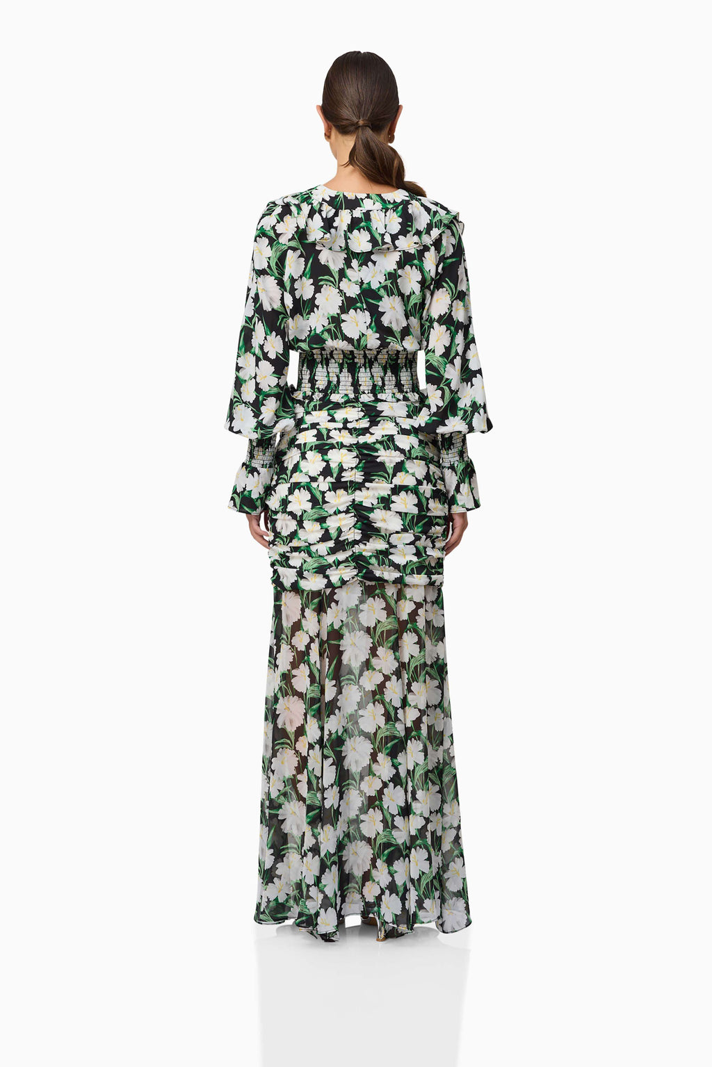 Rosey Long Sleeve Set in Black Floral