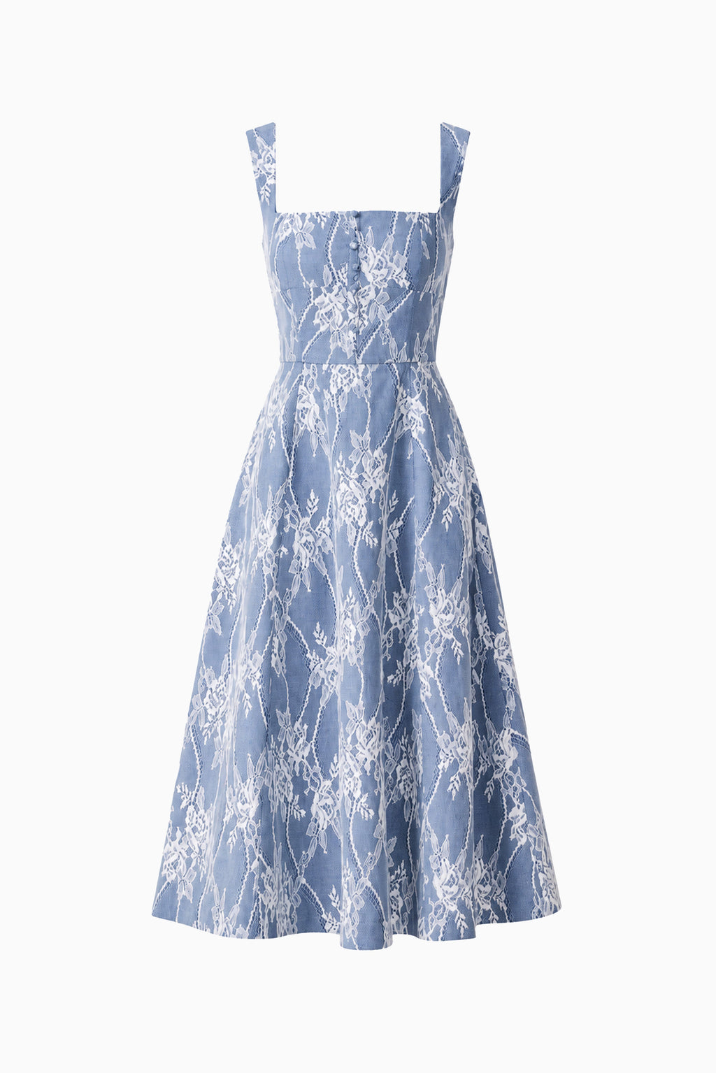 Safia Midi Dress in Blue
