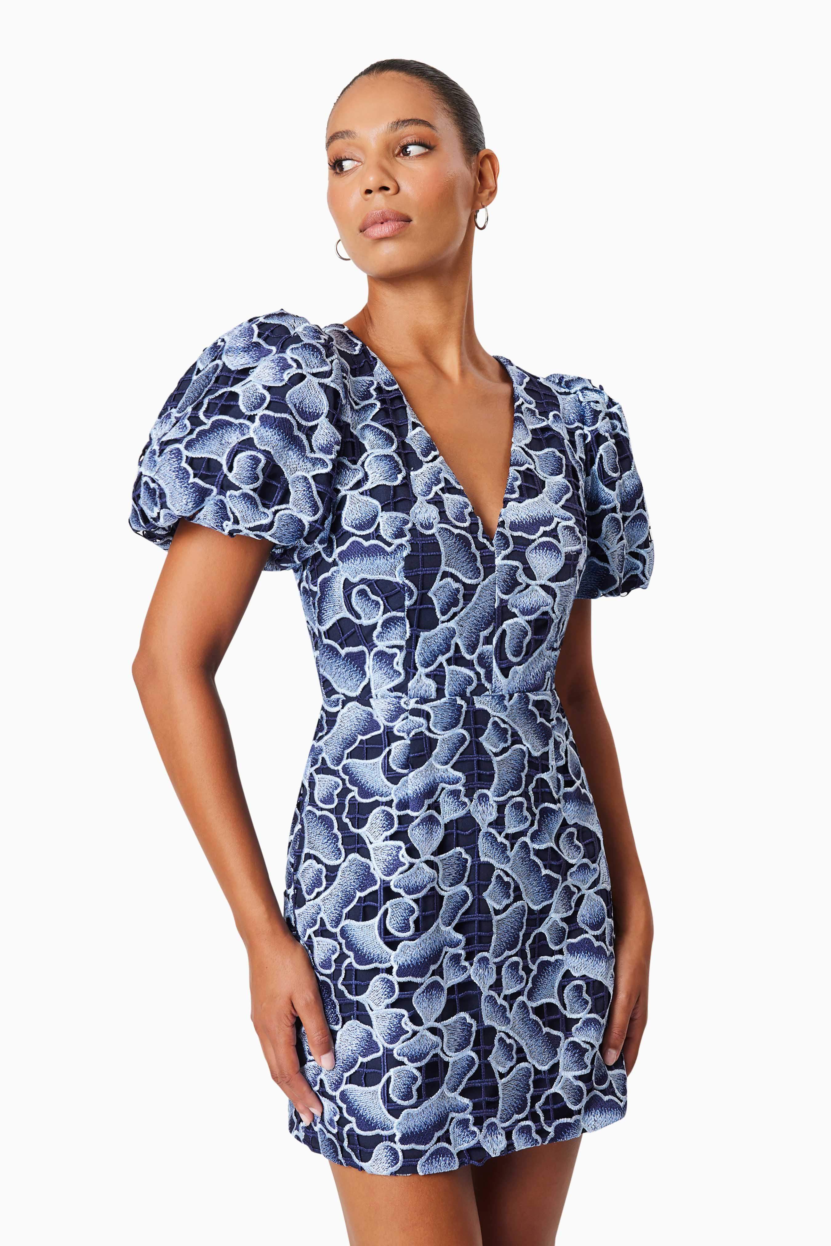 Mila Eventwear Mini Dress In Blue