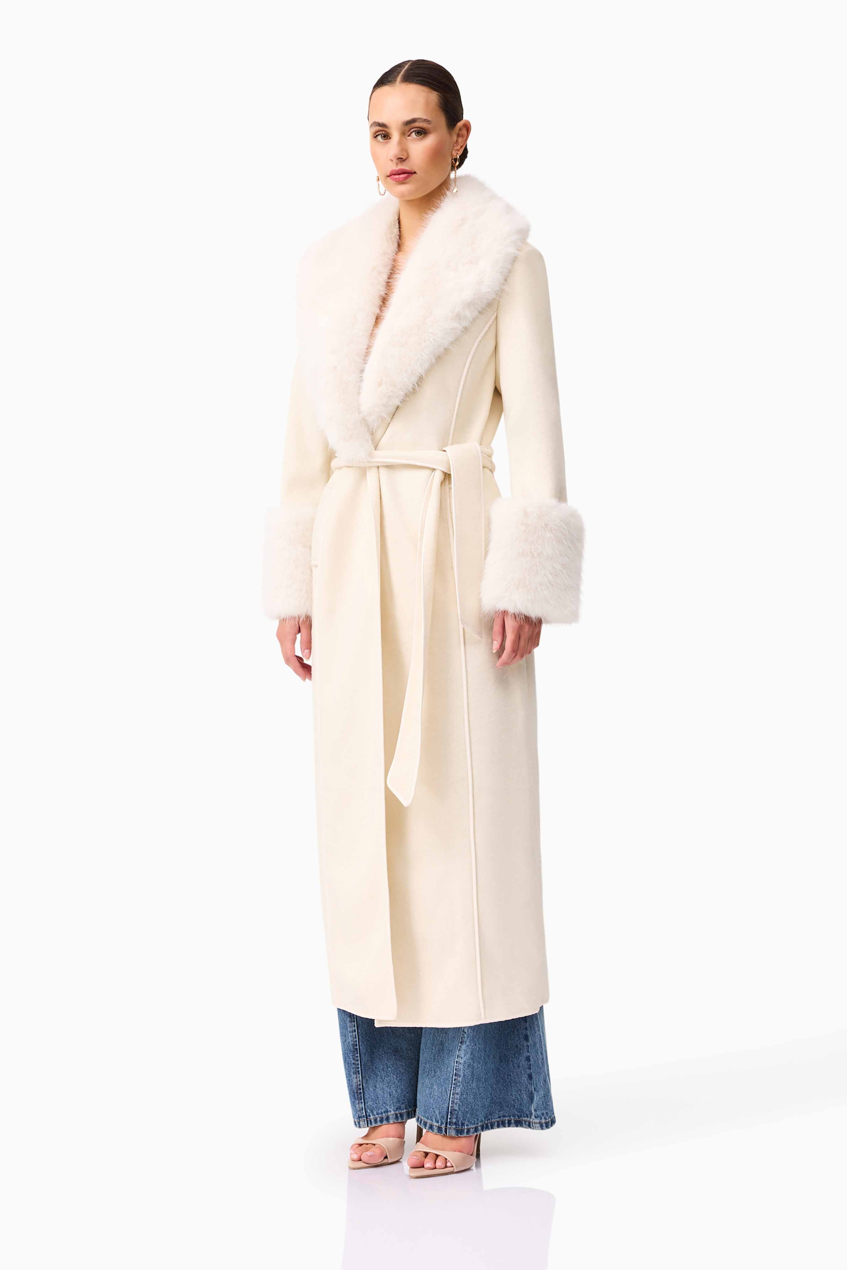 Aria Coat in Cream
