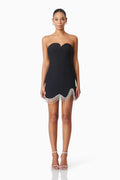 Delia Party Mini Dress In Black