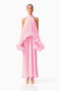Poppy Cape Gown in Pink